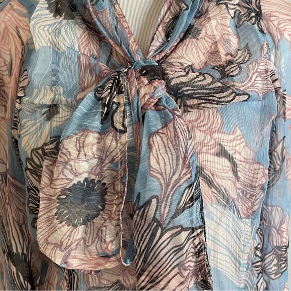 anthropologie BYRON LARS Beauty Mark Pastel Blouse Sz 6 new with tags Chic - Picture 7 of 12